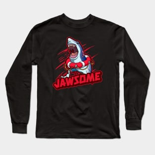 Creepy Jawsome Zombie Shark Long Sleeve T-Shirt